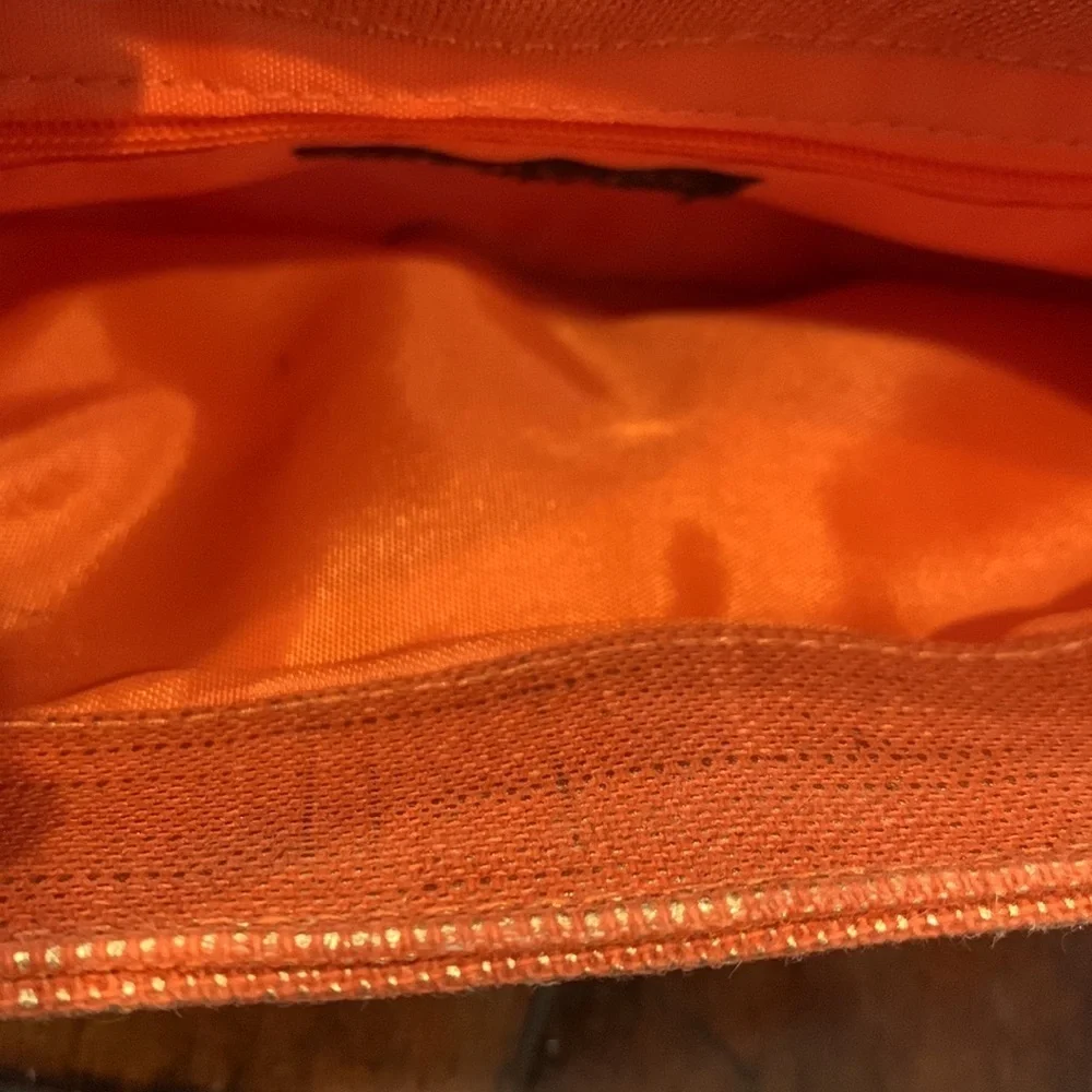 Style & Co orange/gold ‎ woven clutch. - REDUCED PRICE